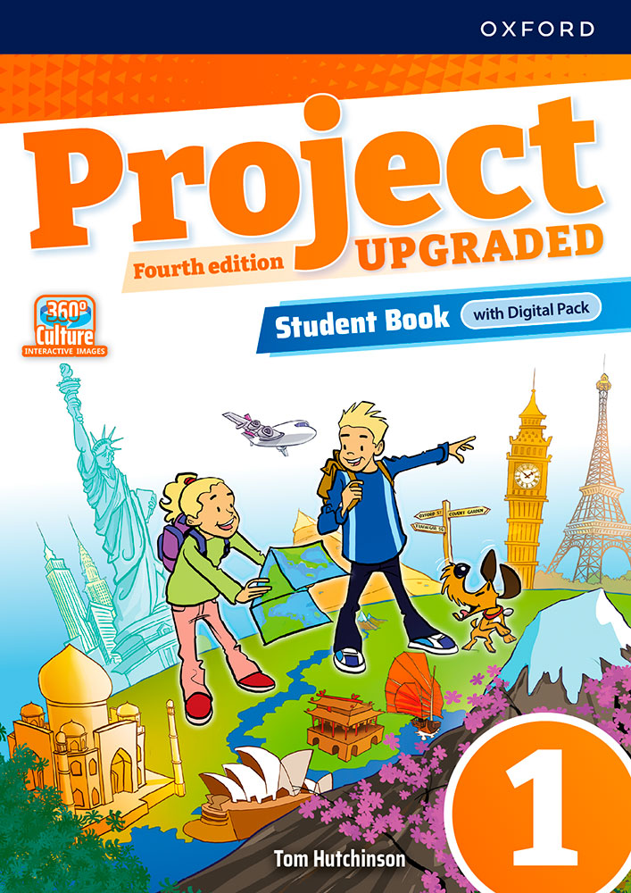 Portada del libro Project 4 Edición Upgraded Student Book nivel 1 de inglés